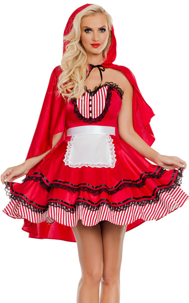 F1887 little red riding hood costume women